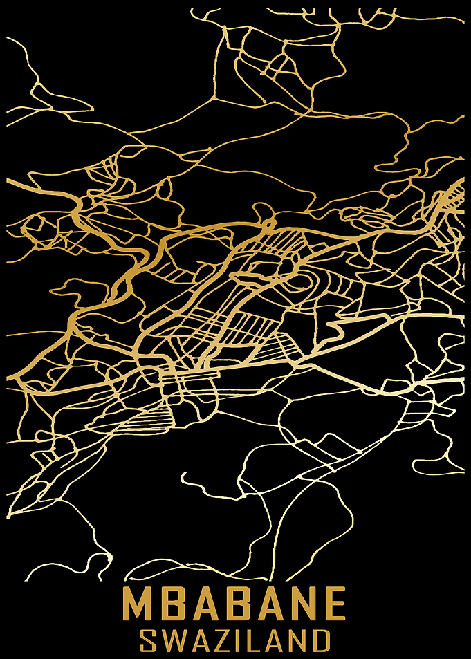 Mbabane Swaziland City Map