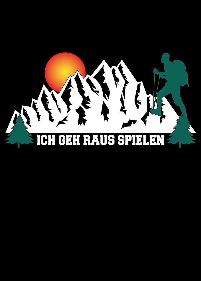 Wandern Spruch Ich geh