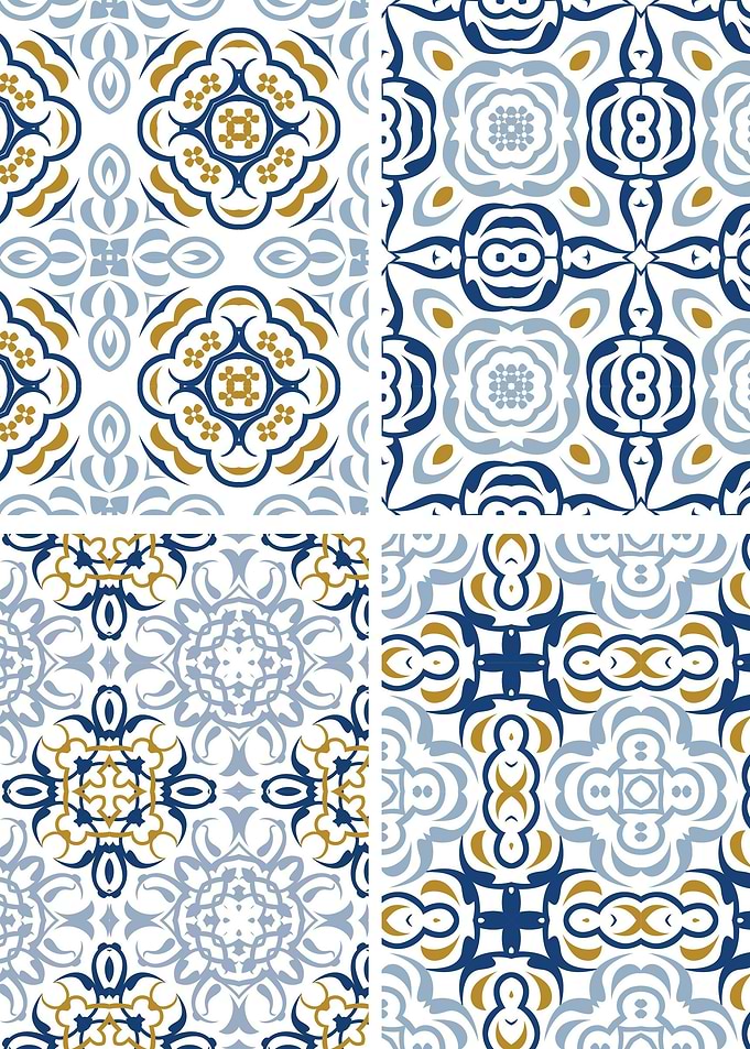 Mediterranean Blue Tile 88
