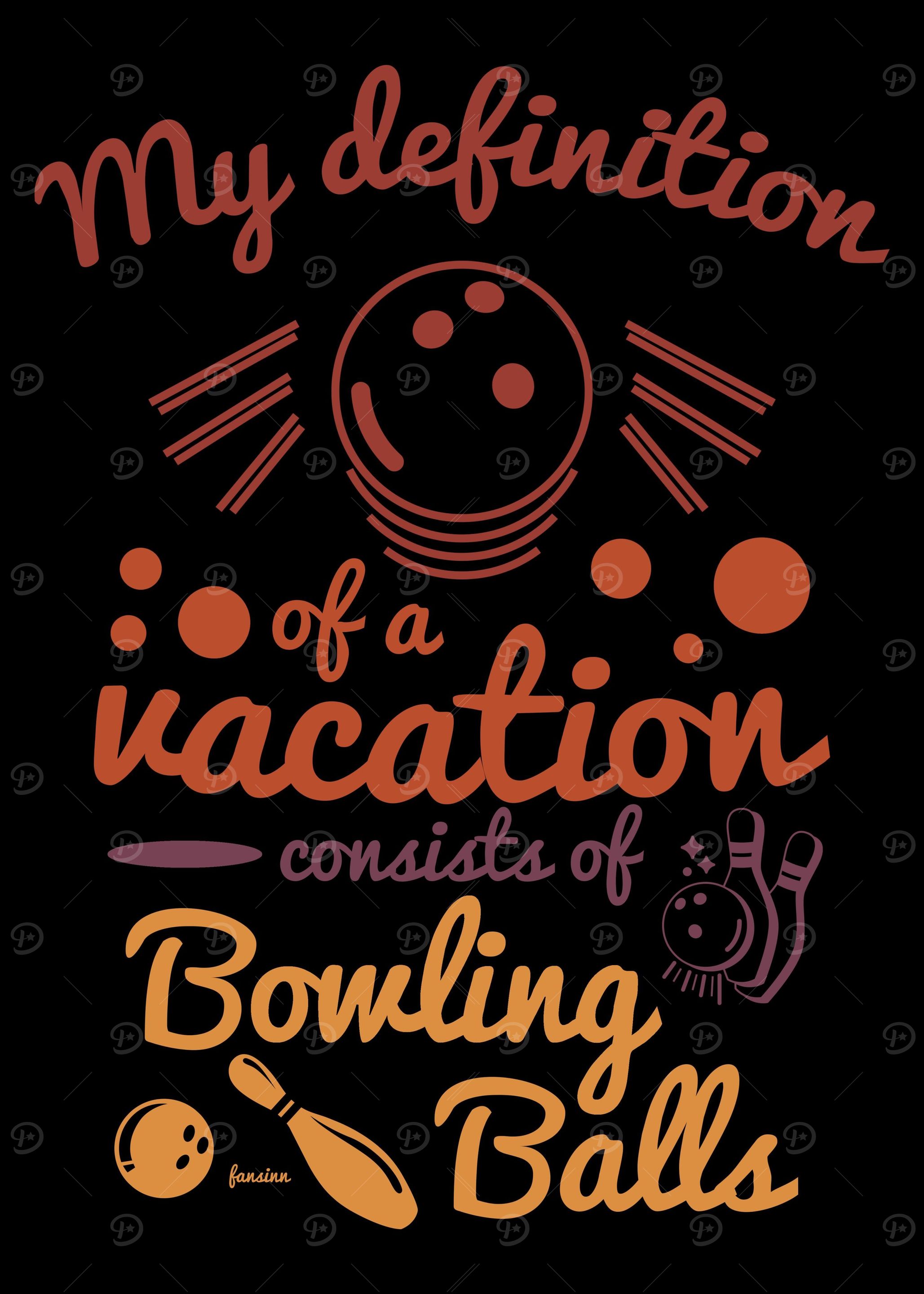 Bowling vacation funny gif