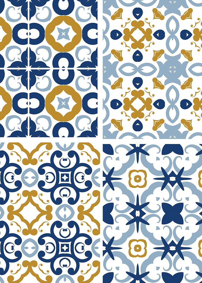 Mediterranean Blue Tile 95