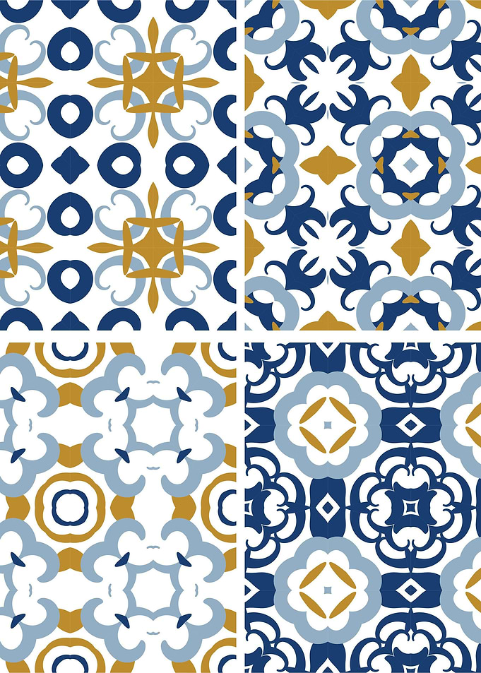 Mediterranean Blue Tile 97