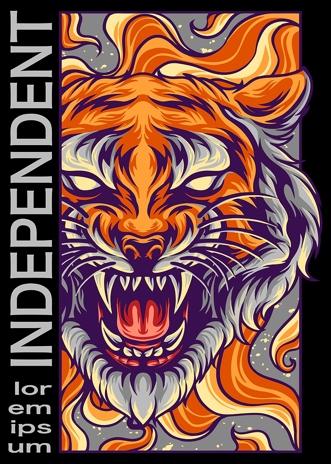 Tiger head modern