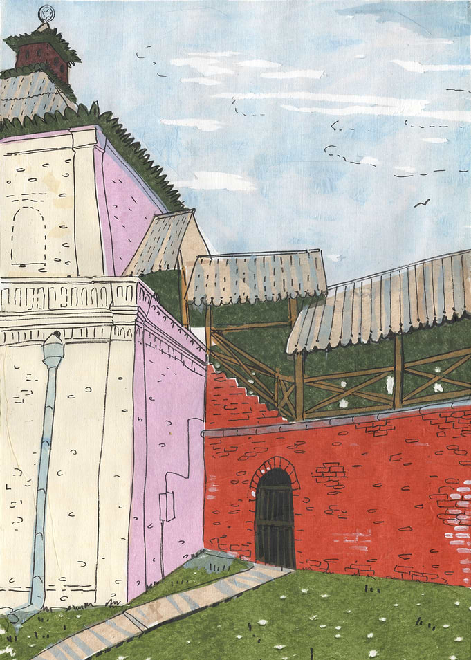 Kazan Kremlin Collage Art