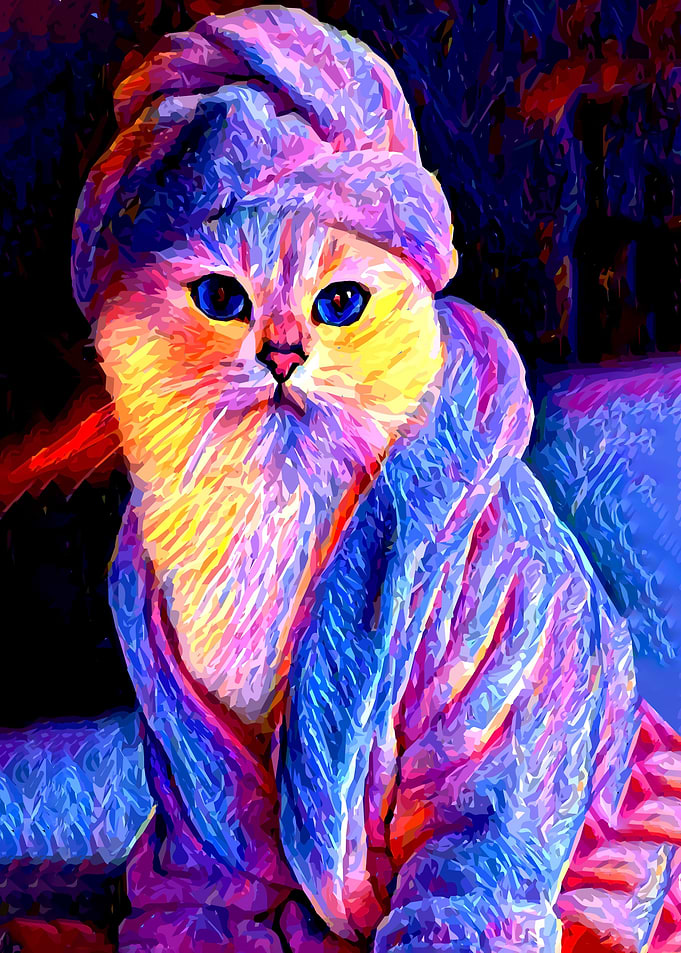 colorful animal art