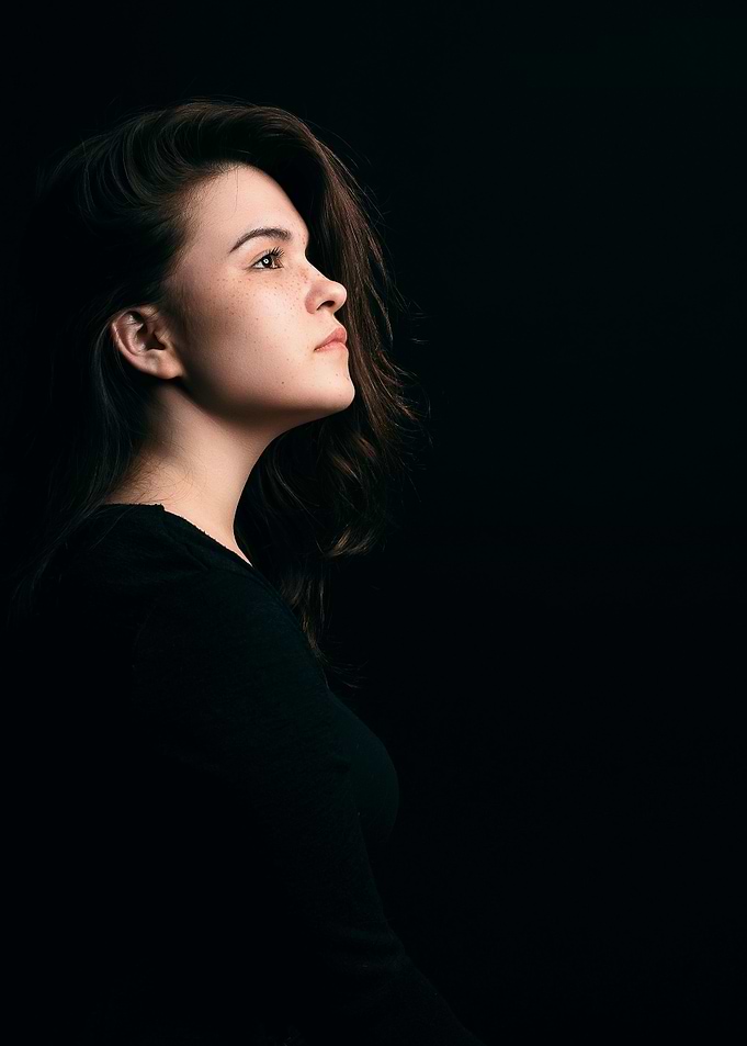 Lady in black