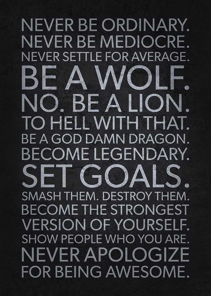 Never Be Ordinary