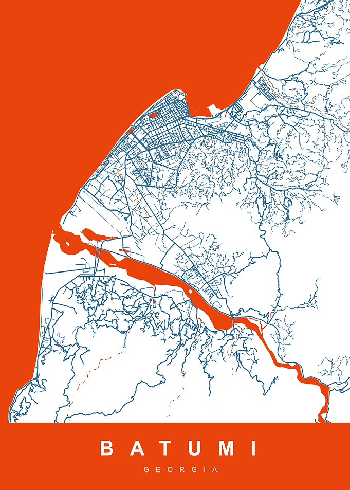 BATUMI Map GEORGIA