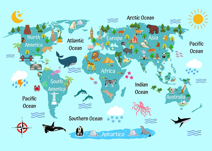 Kids World Map