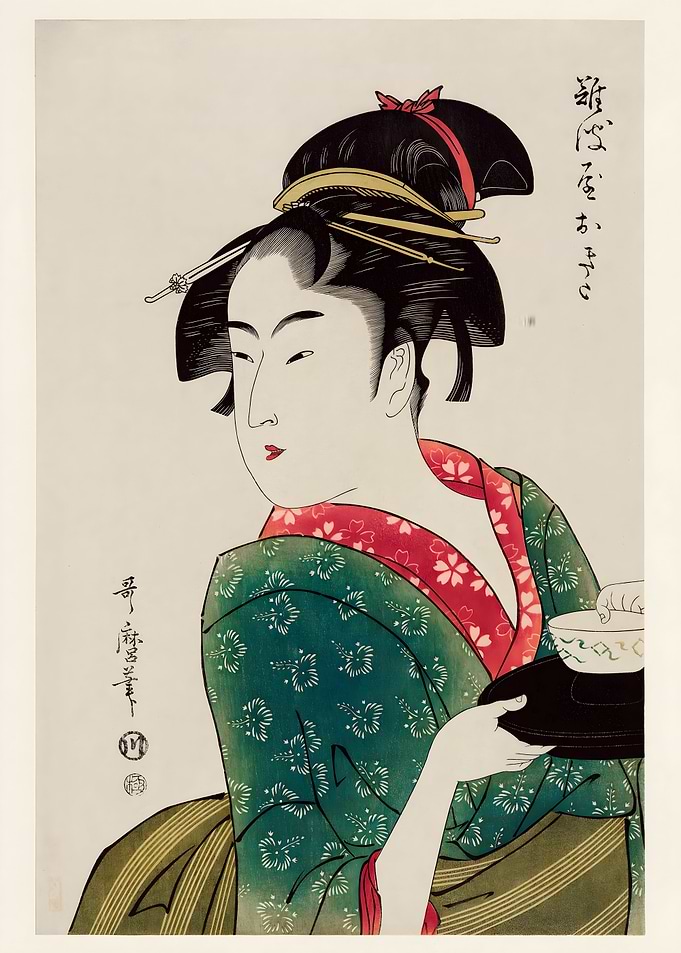 Japanese Green Kimono