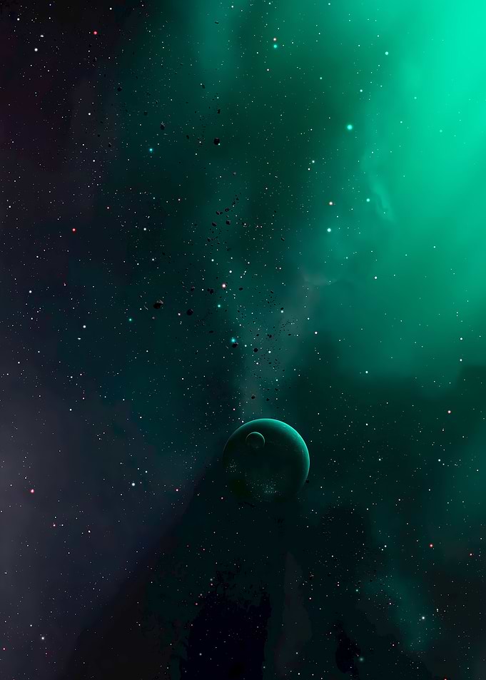 Exotic Green Deep Galaxy