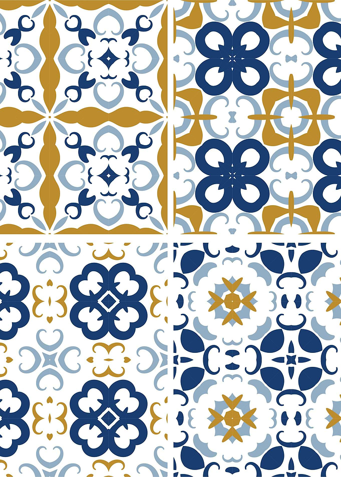 Mediterranean Blue Tile 92