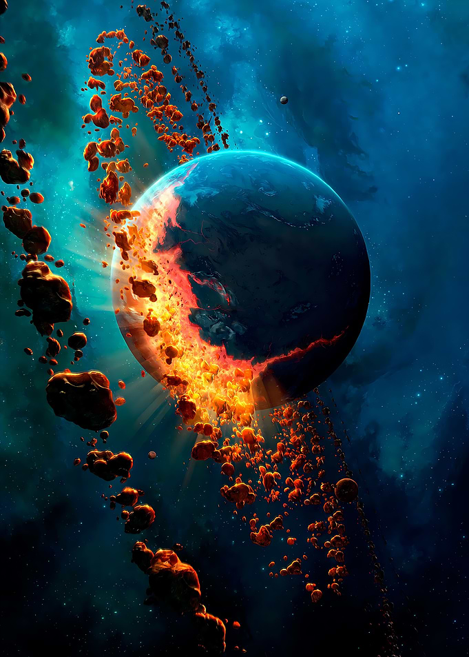 A Planet Explodes