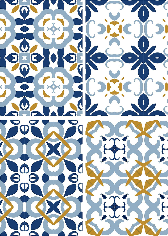 Mediterranean Blue Tile 98