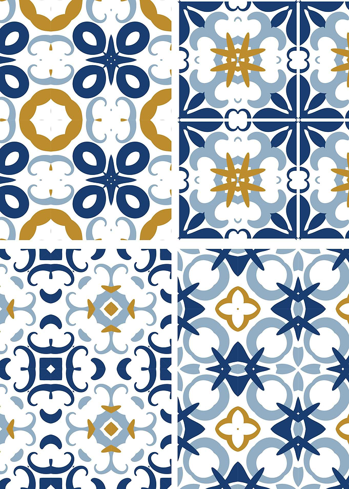 Mediterranean Blue Tile 93