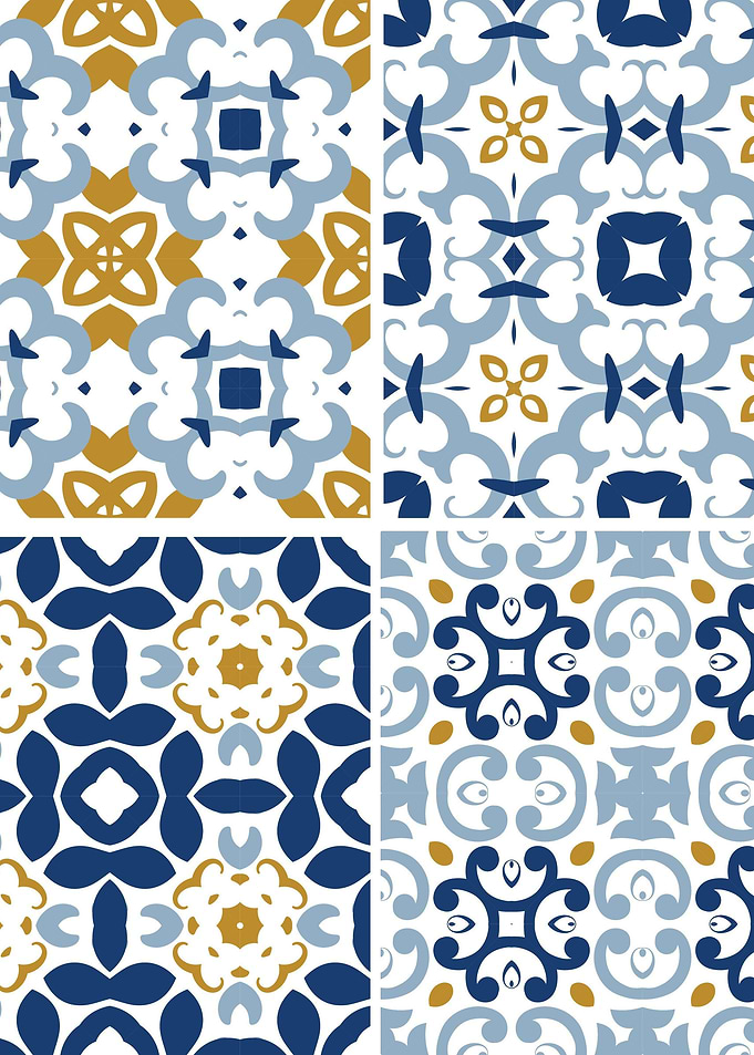 Mediterranean Blue Tile 91