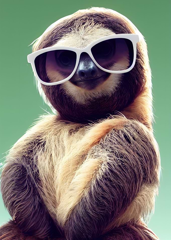 Sloth with Sunglasses
