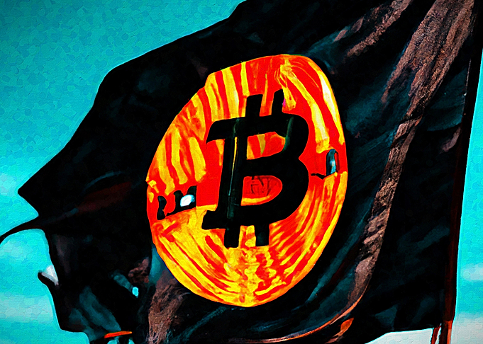 Flag bitcoin logo 1
