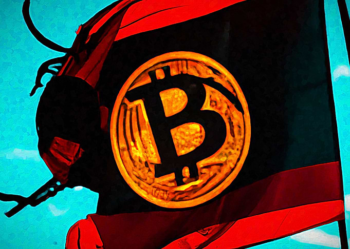 Flag bitcoin logo 5