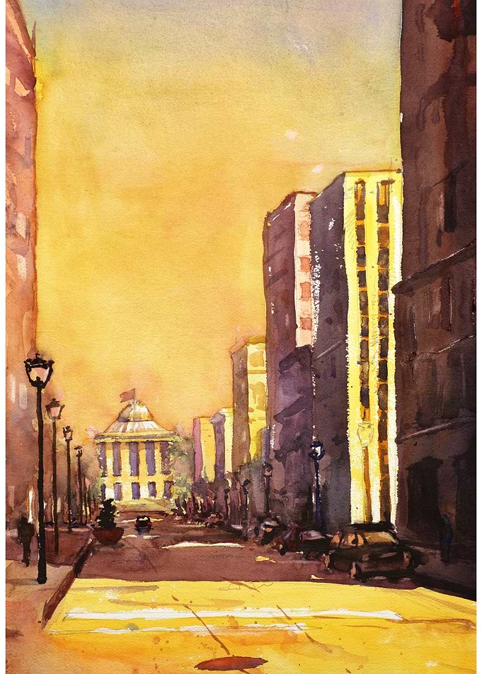 Raleigh NC city painting