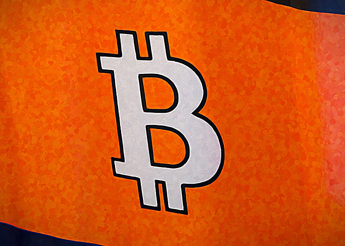 Flag bitcoin logo 6