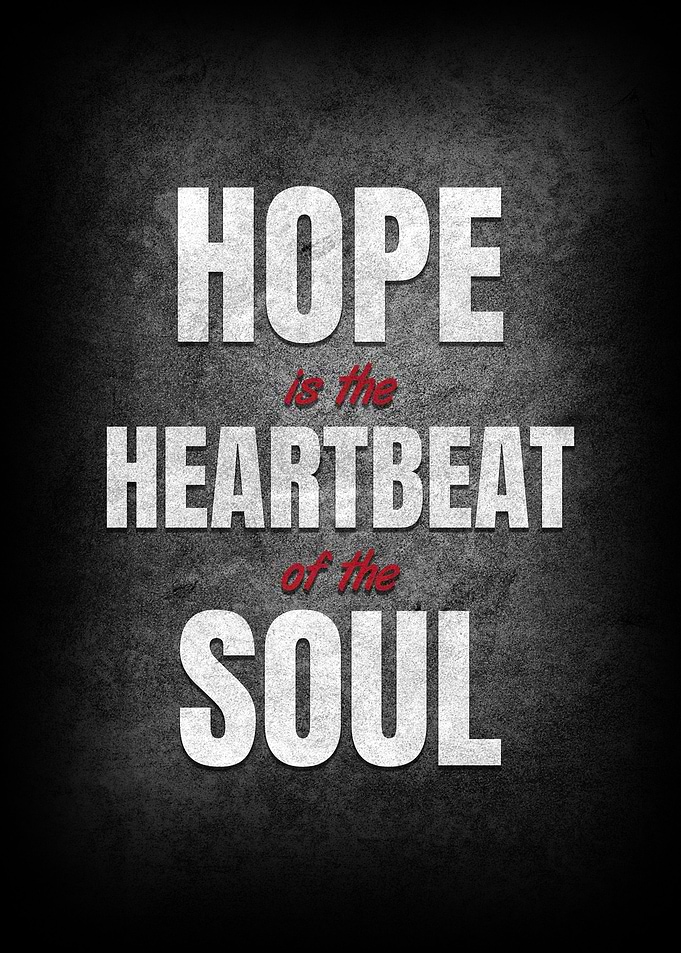 Hope typography poster