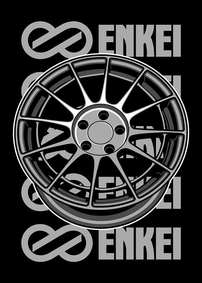 Enkei Wheel Racing Car