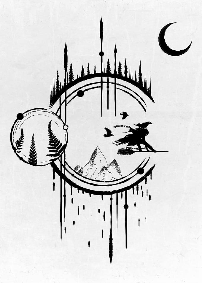 Weed Witch Smoke and Fly