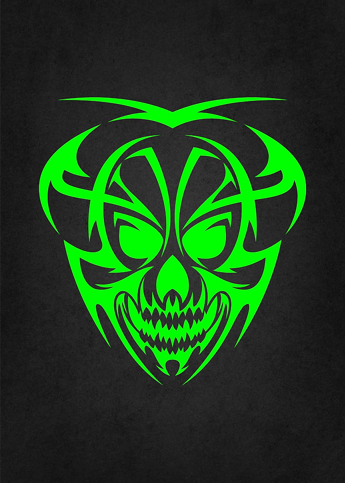 spooky skull