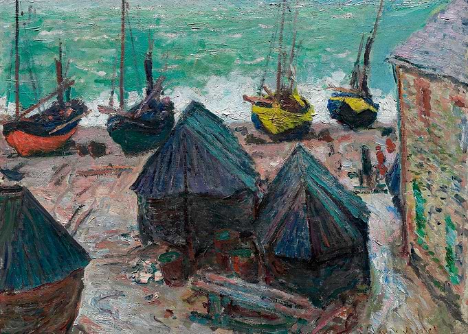 Boats on the Beach Etretat