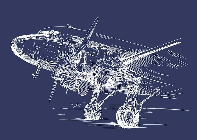 Double Propeller Plane