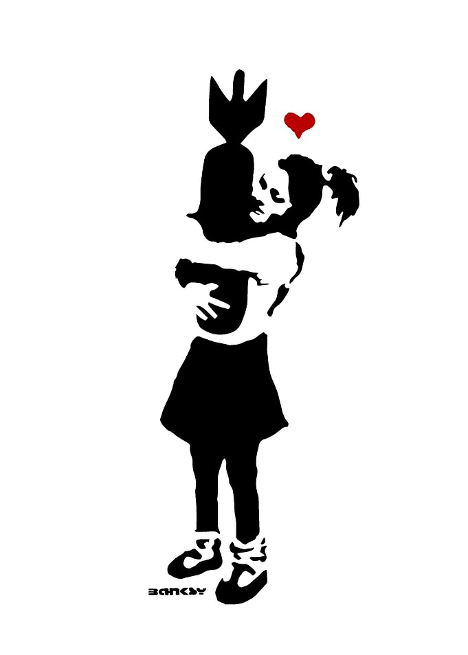 Banksy Bomb Hugger