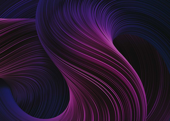 Purple and Blue intertwine