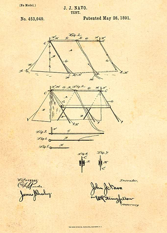 Retro Camping Tent Patent