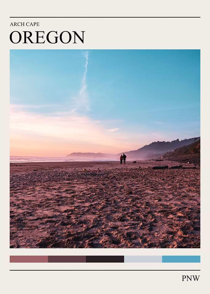 Oregon Coast Sunset Photo