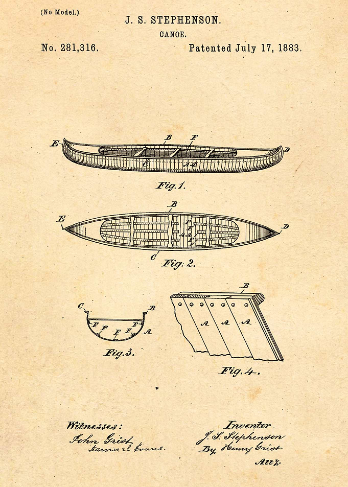 Retro Canoe Patent