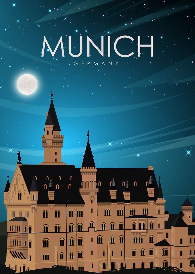 Munich Travel Poster
