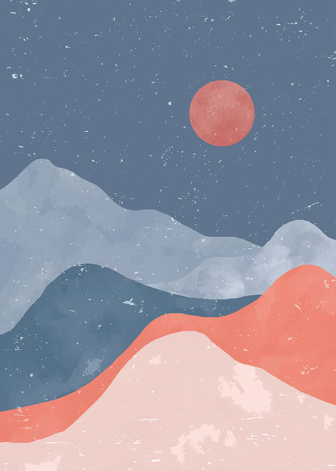 Abstract Mountain art