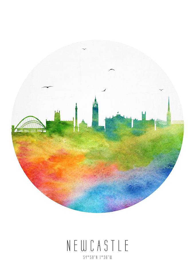 Newcastle England Skyline