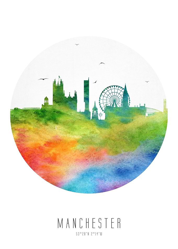 Manchester England Skyline