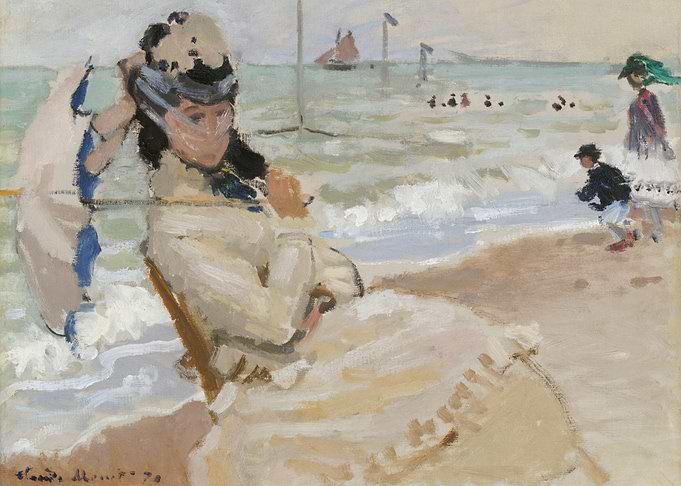 Camille on the Beach 1870