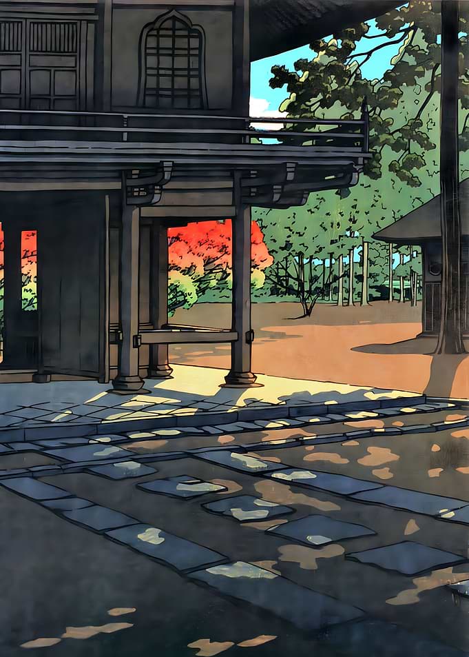 Ukiyo e Heirin Temple
