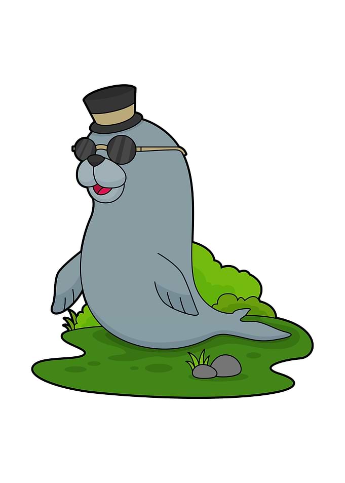 Seal Sunglasses Hat