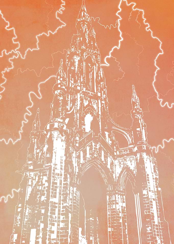 Scott Monument Orange