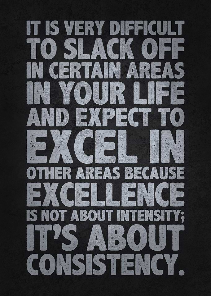Excellence vs Consistnecy
