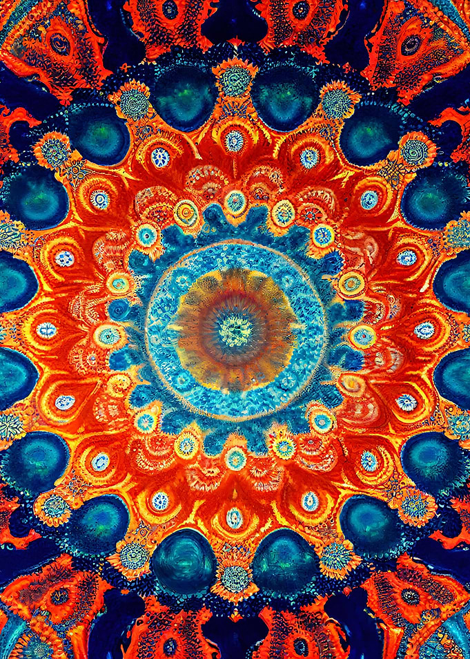 Colorful Hippie Mandala