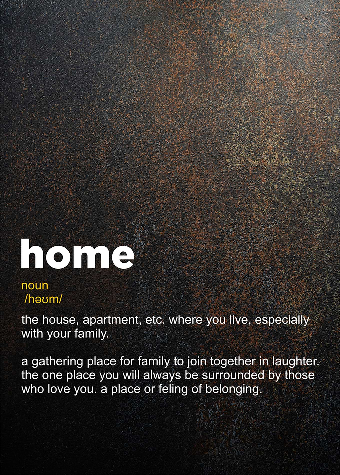 home definition posters