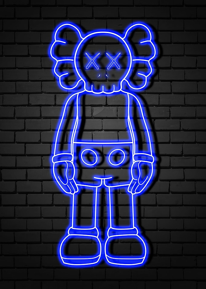 neon kaws