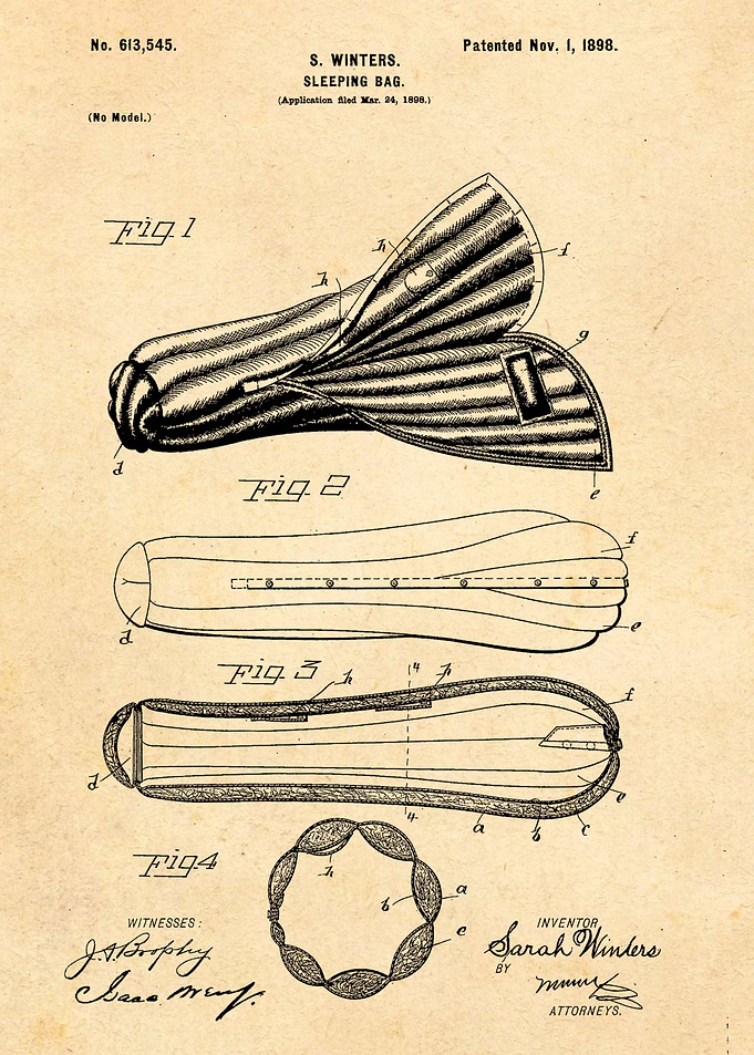 Retro Sleeping Bag Patent
