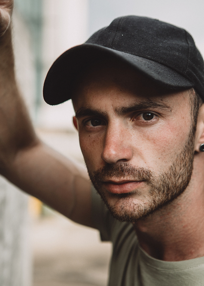 Unshaven man